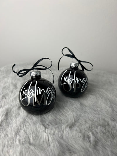 Weihnachtskugel "Lieblings..."⎟Christbaumkugel zum Verschenken⎟Lieblings-Kugel⎟Baumschmuck [personalisierbar / individualisierbar]