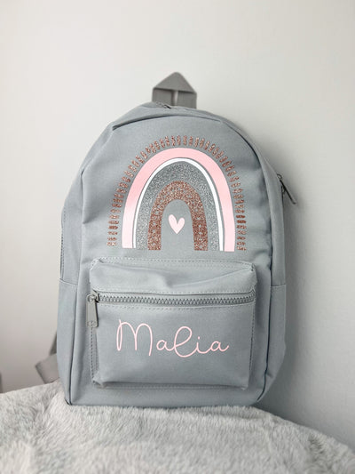 Kinderrucksack Design "Regenbogen"⎟Kindergartenrucksack⎟Kitatasche mit Personalisierung [individualisierbar / personalisierbar]