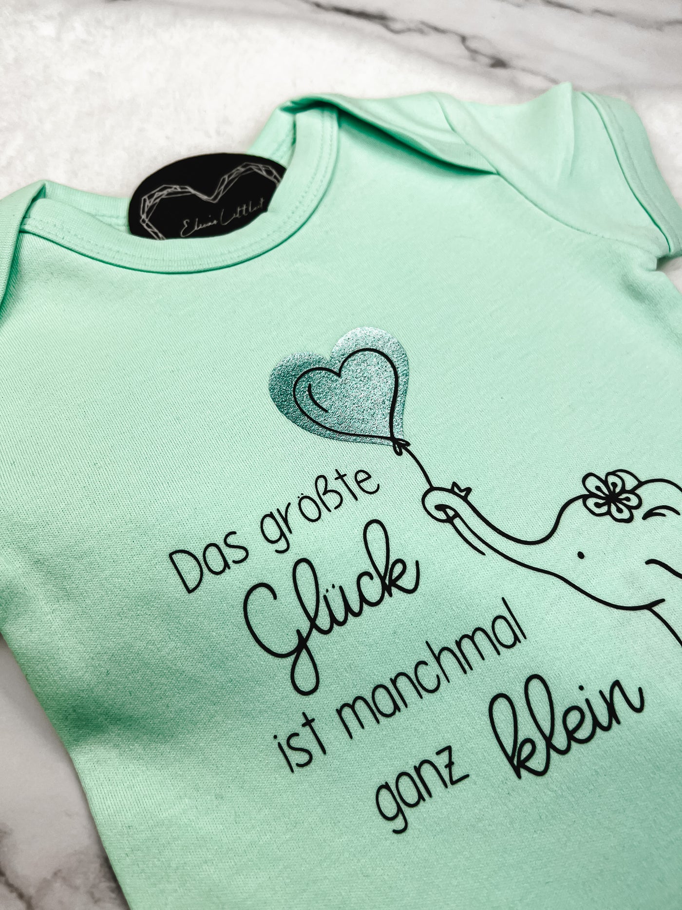 Babybody Design "Größtes Glück" | Geschenk zur Geburt, Babyparty [individualisierbar]