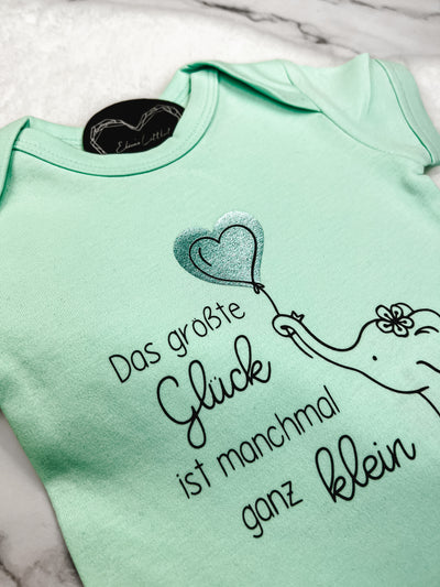 Babybody Design "Größtes Glück" | Geschenk zur Geburt, Babyparty [individualisierbar]