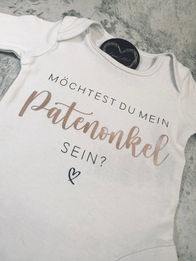 Babybody Design "Patentante/Patenonkel" | Paten fragen mit Geschenken [INDIVIDUALISIERBAR]