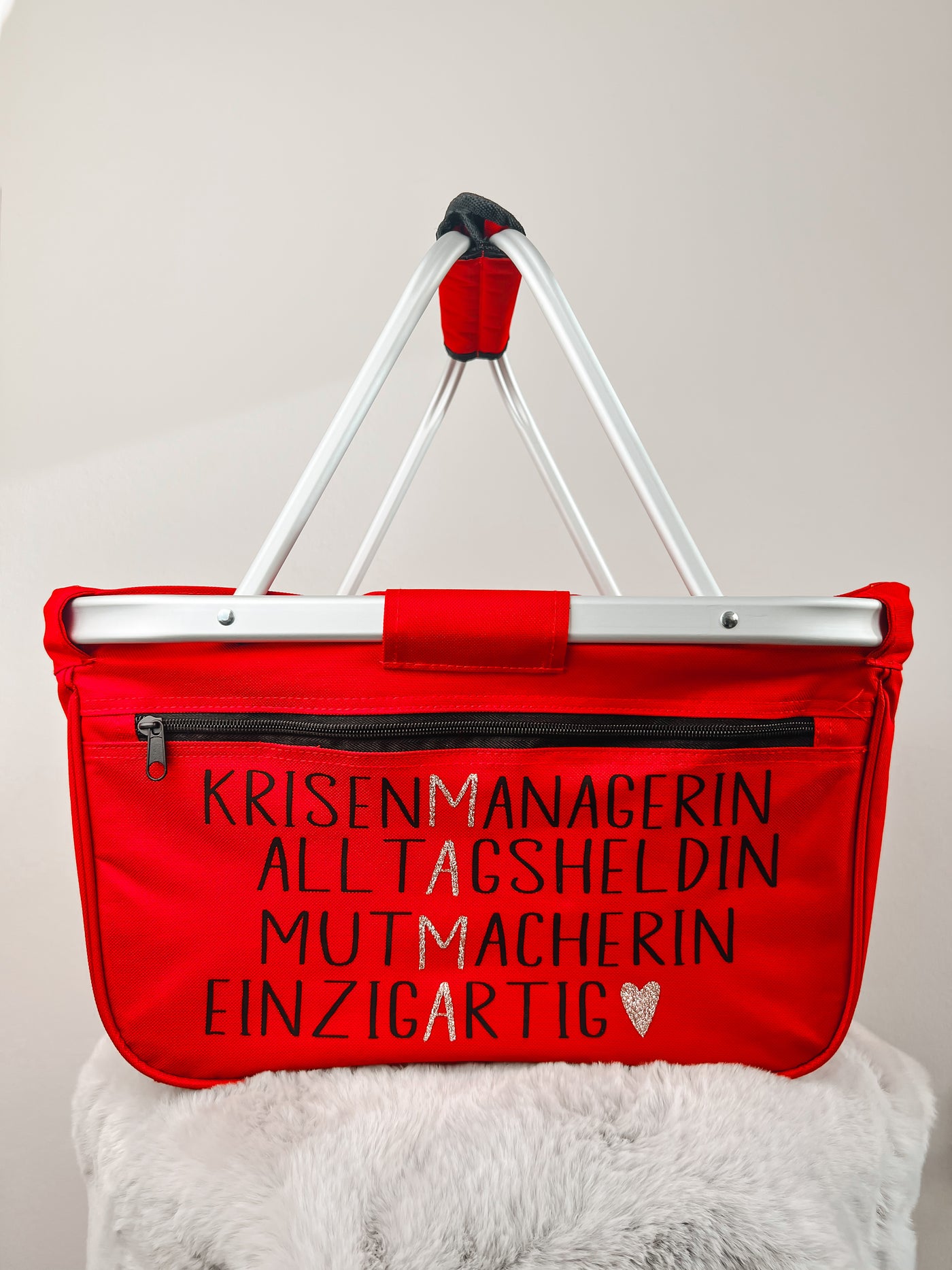 Einkaufskorb Design "Mama ist einzigartig"⎟Einkaufskorb mit Komplimenten [individualisierbar]