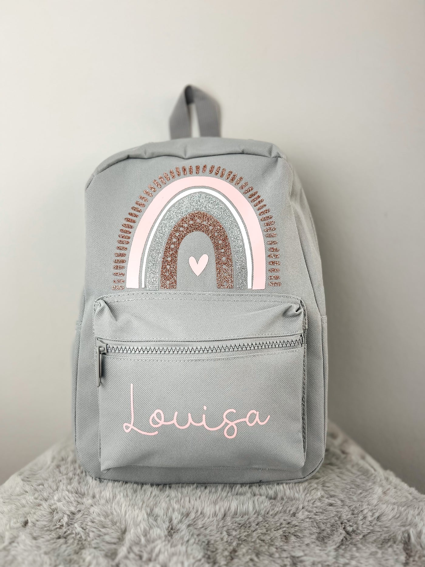 Kinderrucksack Design "Regenbogen"⎟Kindergartenrucksack⎟Kitatasche mit Personalisierung [individualisierbar / personalisierbar]