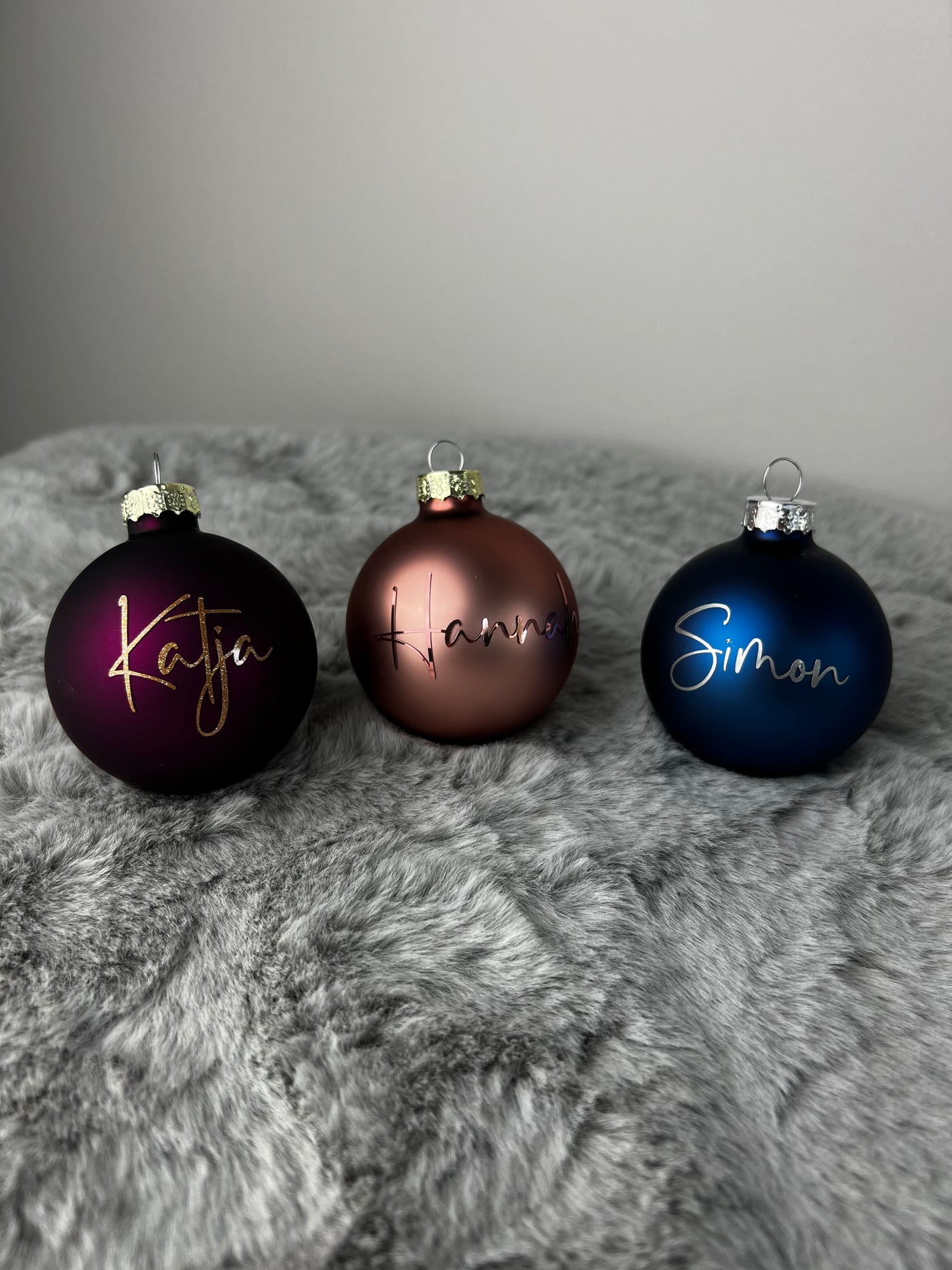 Weihnachtskugel "Name - Kalligraphie"⎟Christbaumkugel zum Verschenken⎟Baumschmuck [personalisierbar / individualisierbar]