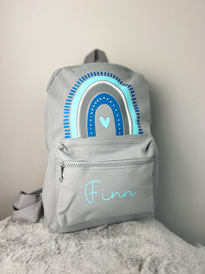 Kinderrucksack Design "Regenbogen"⎟Kindergartenrucksack⎟Kitatasche mit Personalisierung [individualisierbar / personalisierbar]