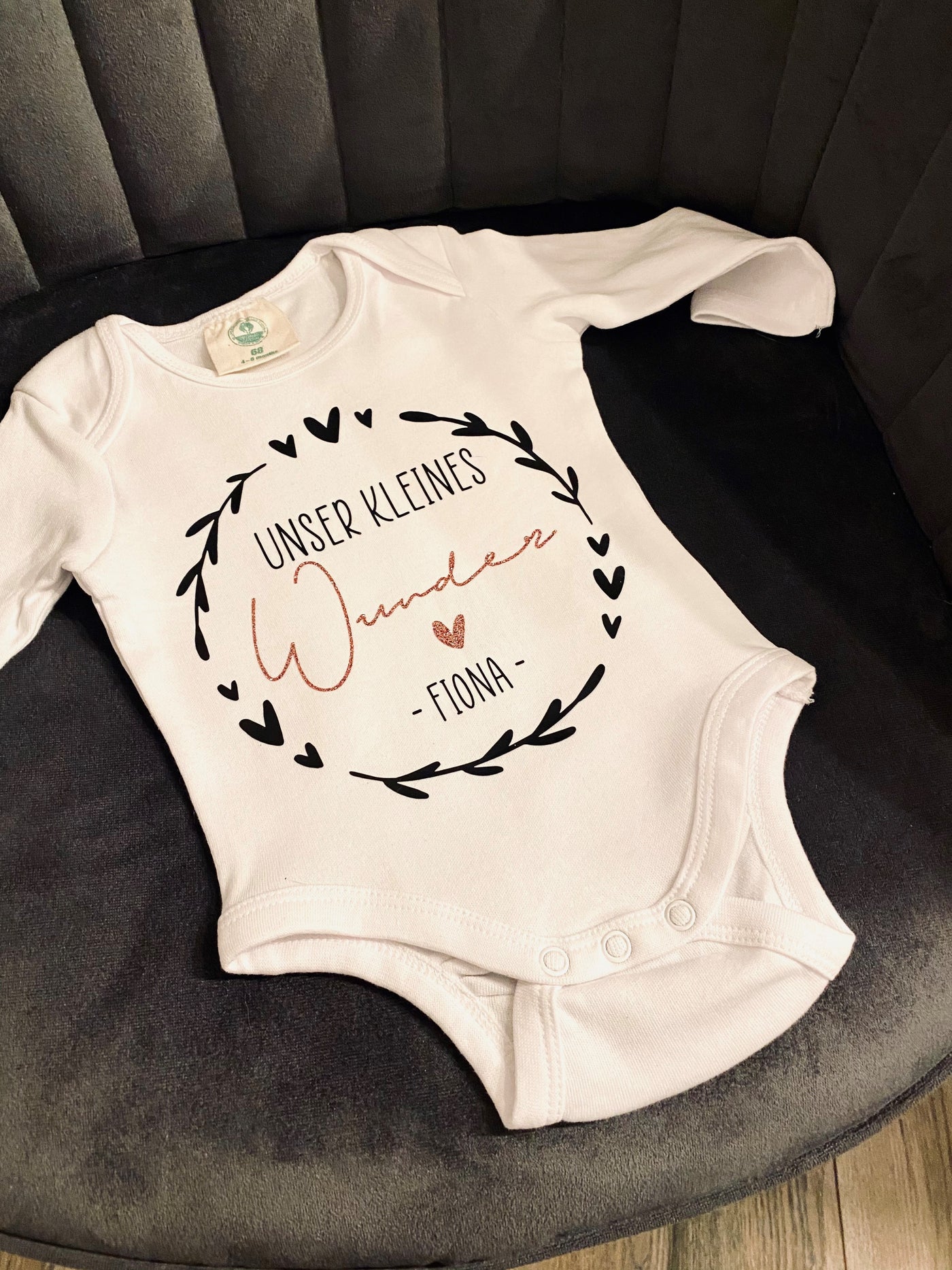 Babybody Design "Wunder" | Geschenk zur Geburt, Babyparty [individualisierbar / personalisierbar]