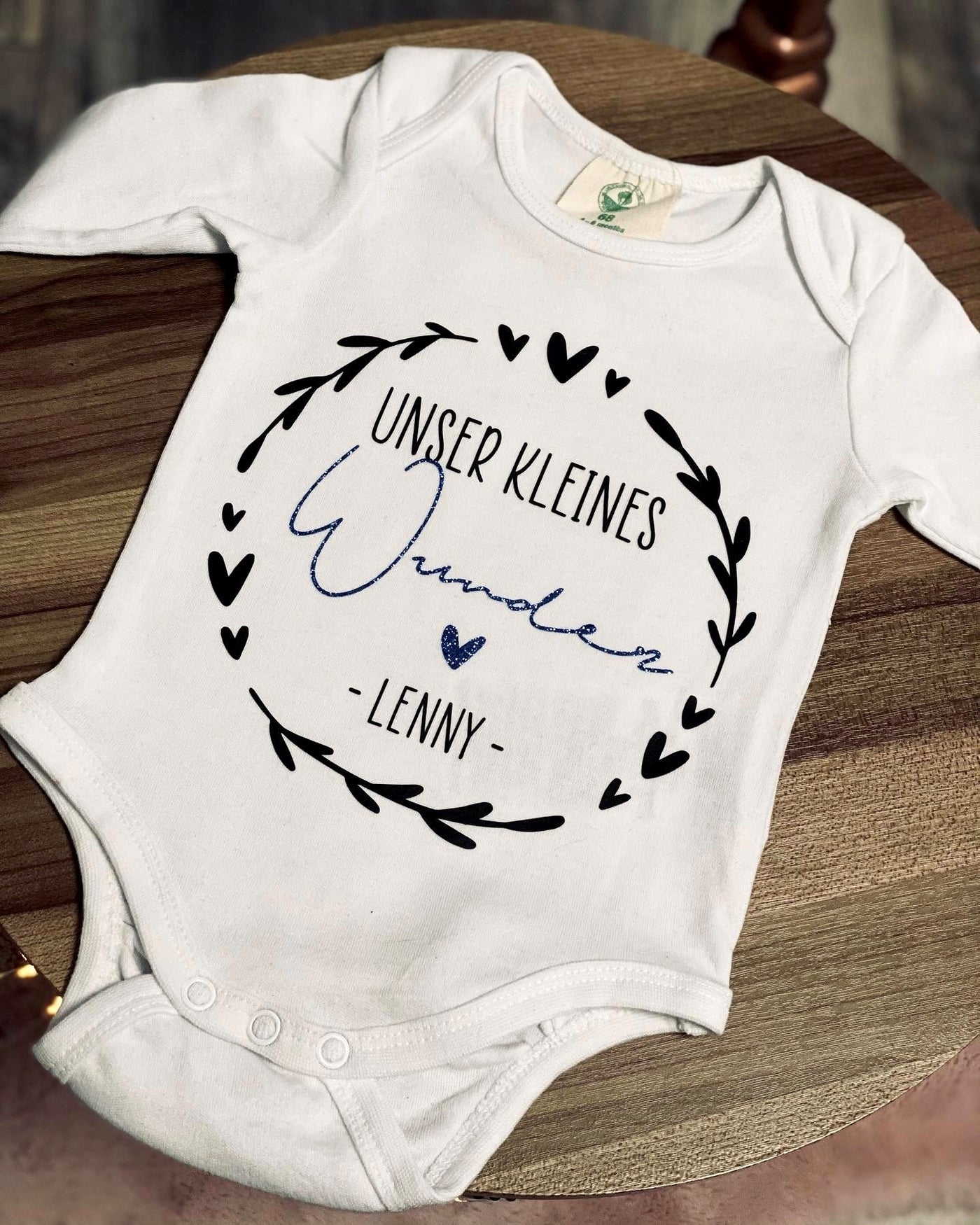 Babybody Design "Wunder" | Geschenk zur Geburt, Babyparty [individualisierbar / personalisierbar]