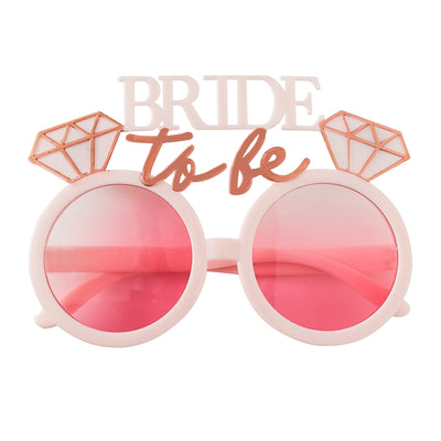 Braut-Partybrille Design "Roségold" | Bride to be | Braut Accessoires | JGA Partyzubehör