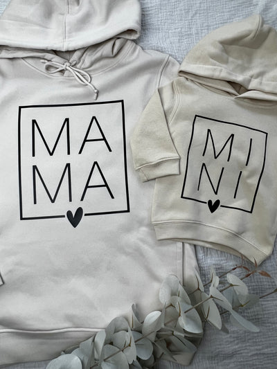 Kinder Hoodie "MINI" | Baby- & Kinderhoodie | Partnerlook Hoodie MAMA & MINI | [individualisierbar]