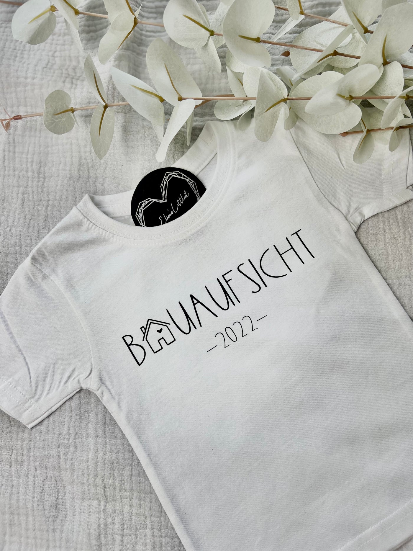 Baby T-Shirt Design "Bauaufsicht" | Kinder Shirt für kleine Bauherr/innen [individualisierbar]