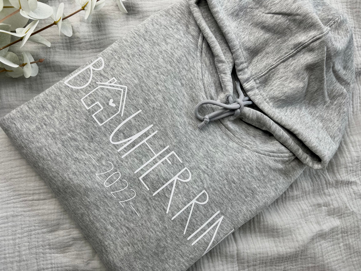 Damen Hoodie Design „Bauherrin“ | Damen Kapuzenpullover für frischgebackene Hausbesitzer [individualisierbar]