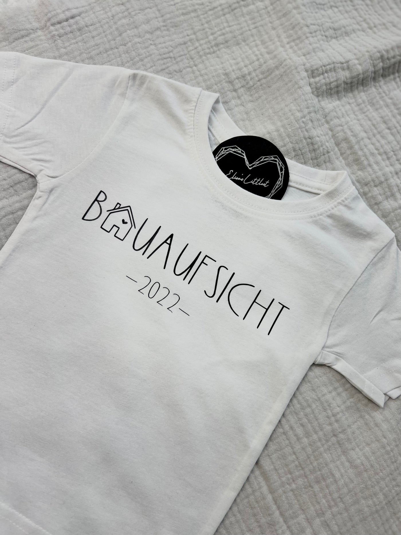 Baby T-Shirt Design "Bauaufsicht" | Kinder Shirt für kleine Bauherr/innen [individualisierbar]