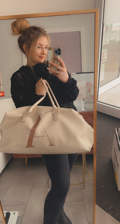 Weekender Design "Initial"⎟Reisetasche mit Monogramm [personalisiert / individualisiert]