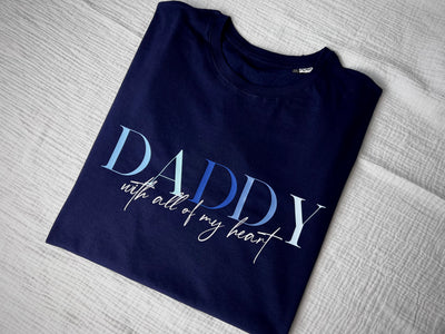 Herren Shirt Design „DADDY“ | PAPA T-Shirt mit Farbverlauf [individualisierbar]