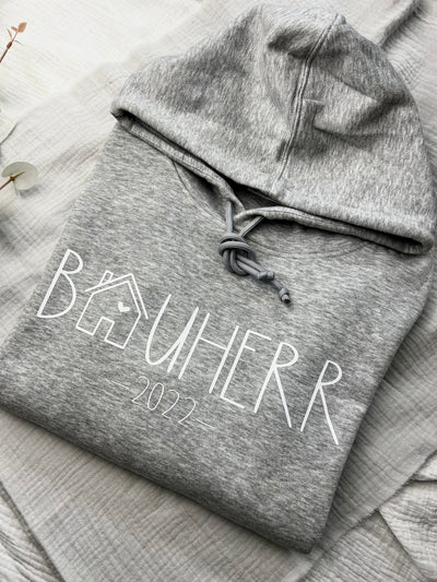 2-er Sparset | Hoodies für Bauherr/innen | Partnerpullover für frischgebackene Hausbesitzer [individualisierbar]