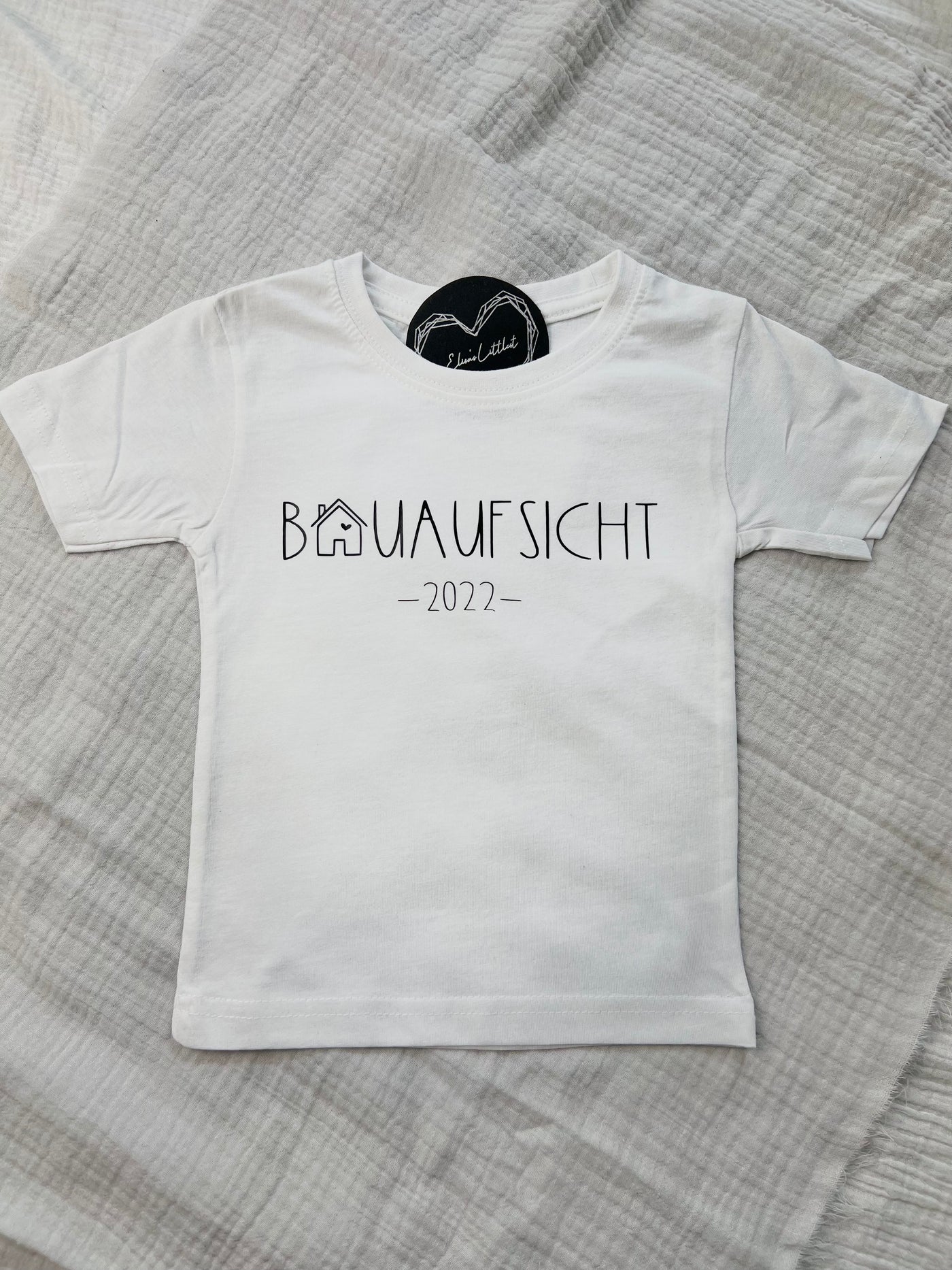 Baby T-Shirt Design "Bauaufsicht" | Kinder Shirt für kleine Bauherr/innen [individualisierbar]