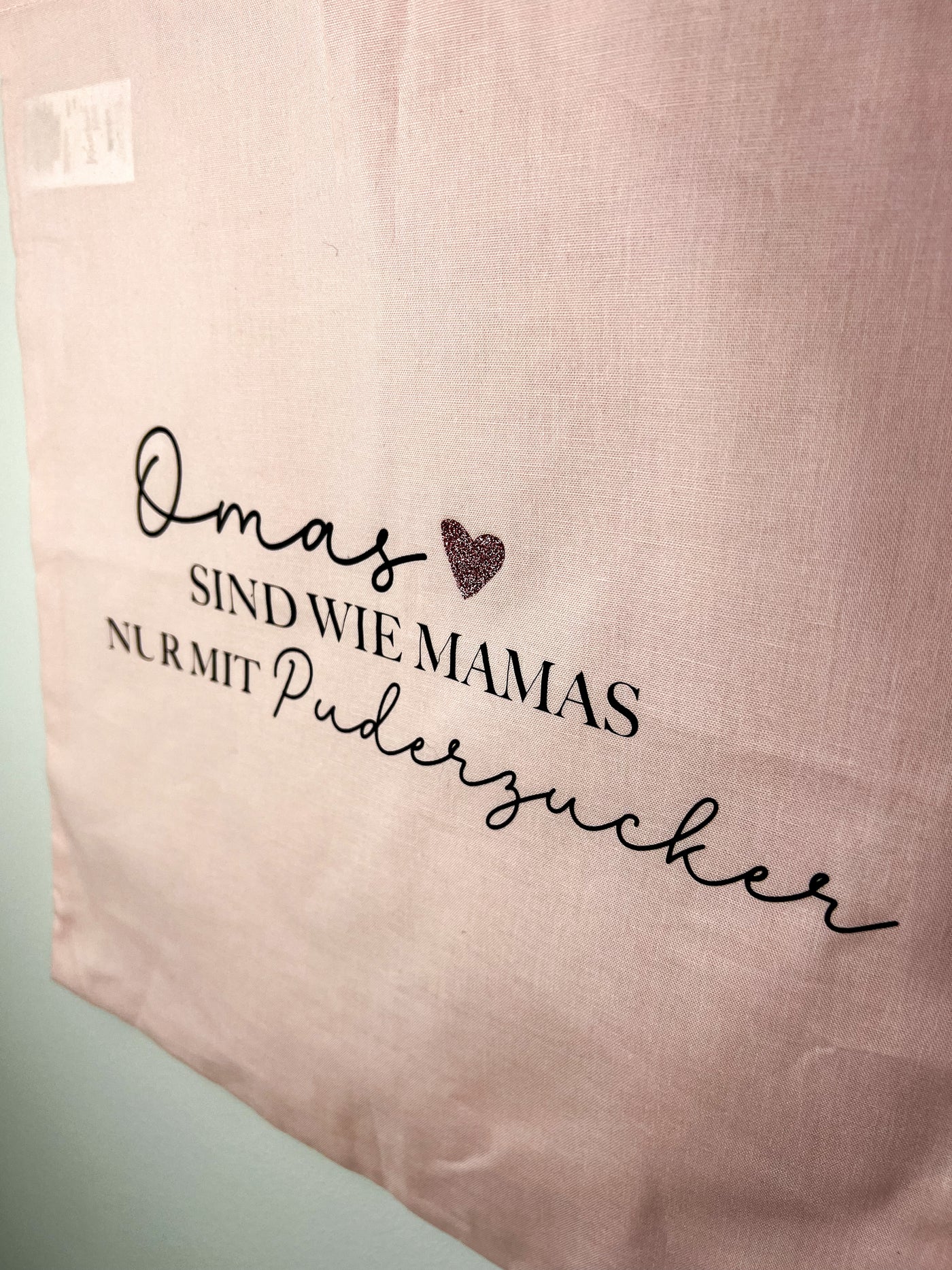 Stoffbeutel Design "Omas sind wie Mamas nur mit Puderzucker" ⎟Stoffbeutel für Oma [individualisierbar]