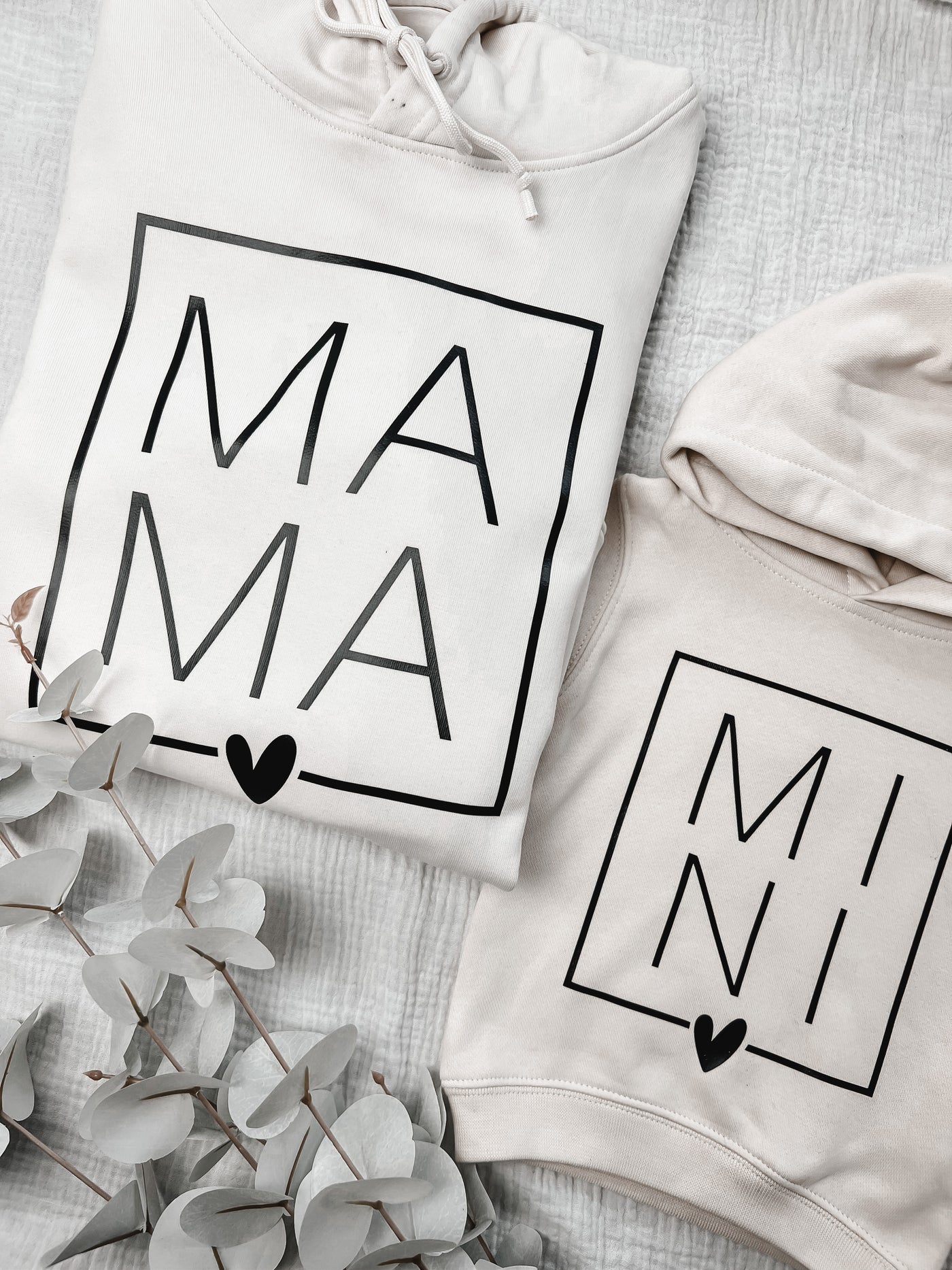 Kinder Hoodie "MINI" | Baby- & Kinderhoodie | Partnerlook Hoodie MAMA & MINI | [individualisierbar]