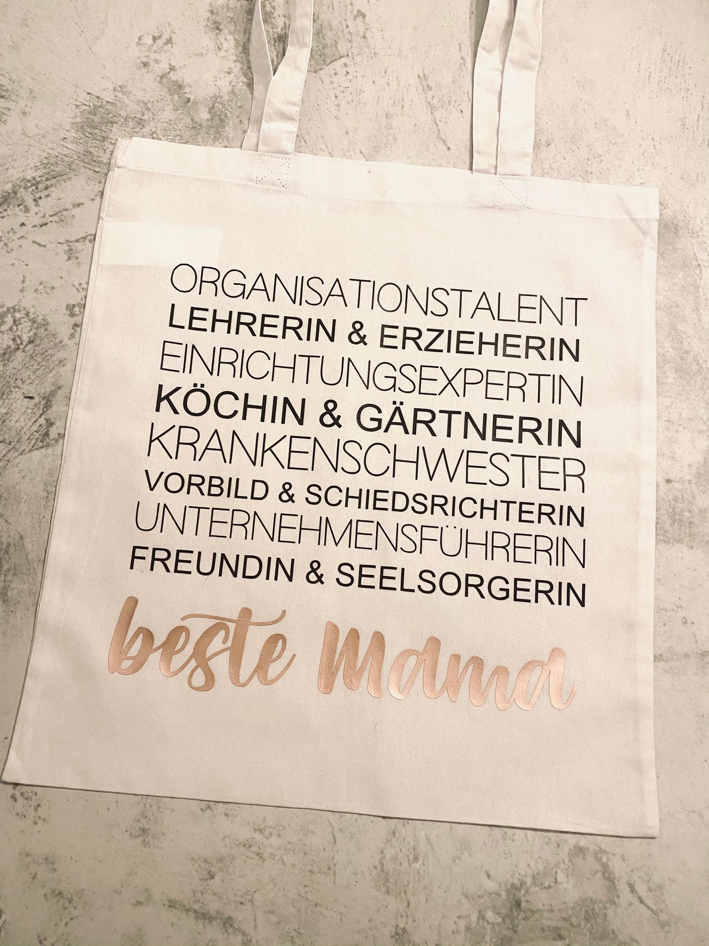 Stoffbeutel Design "Beste Mama" ⎟Stoffbeutel mit Synonymen für Deine Mama [individualisierbar]