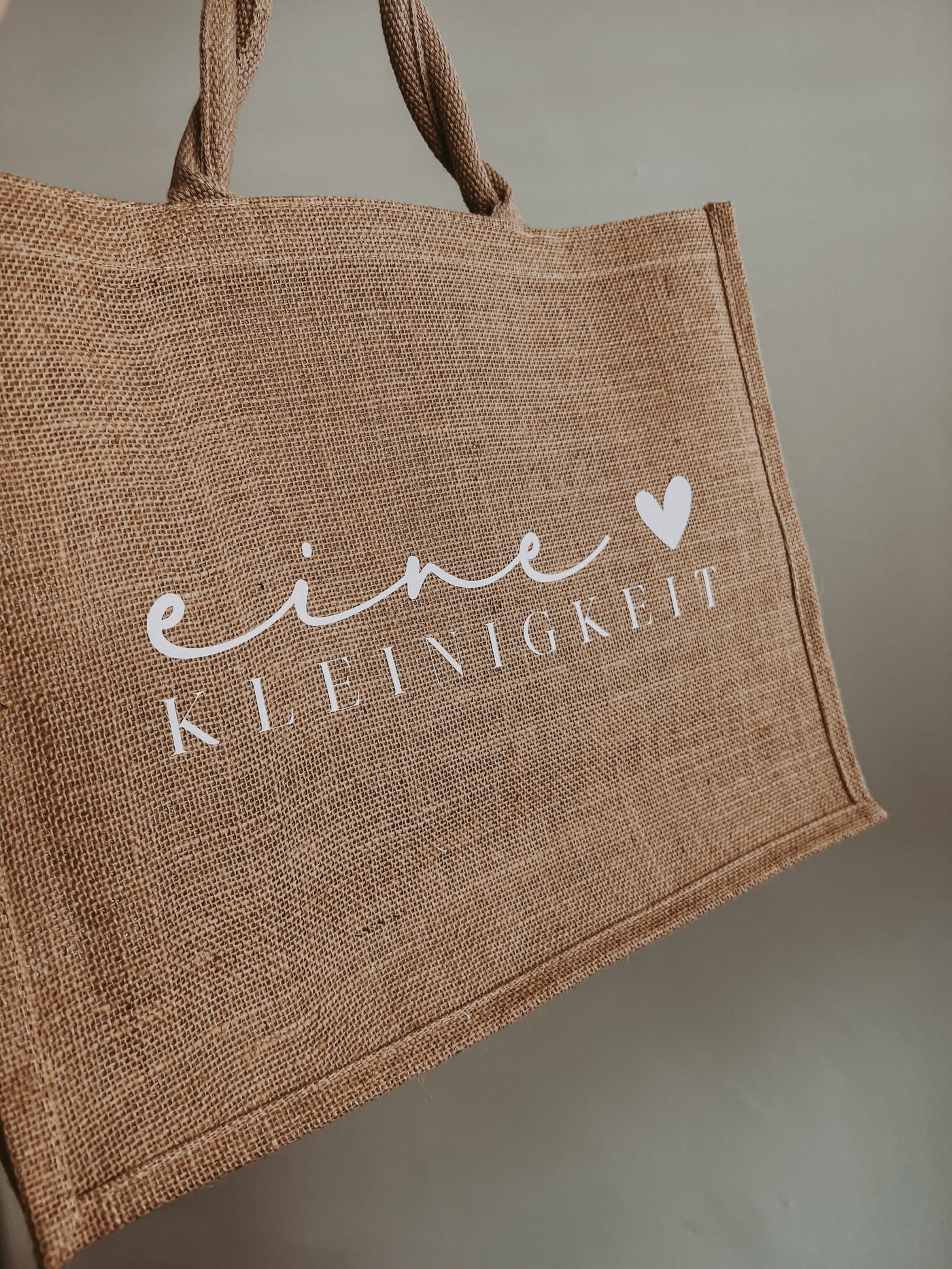 Jute-Geschenktasche / Jute-Shopper Design "eine Kleinigkeit" | Shopping Bag [individualisierbar]