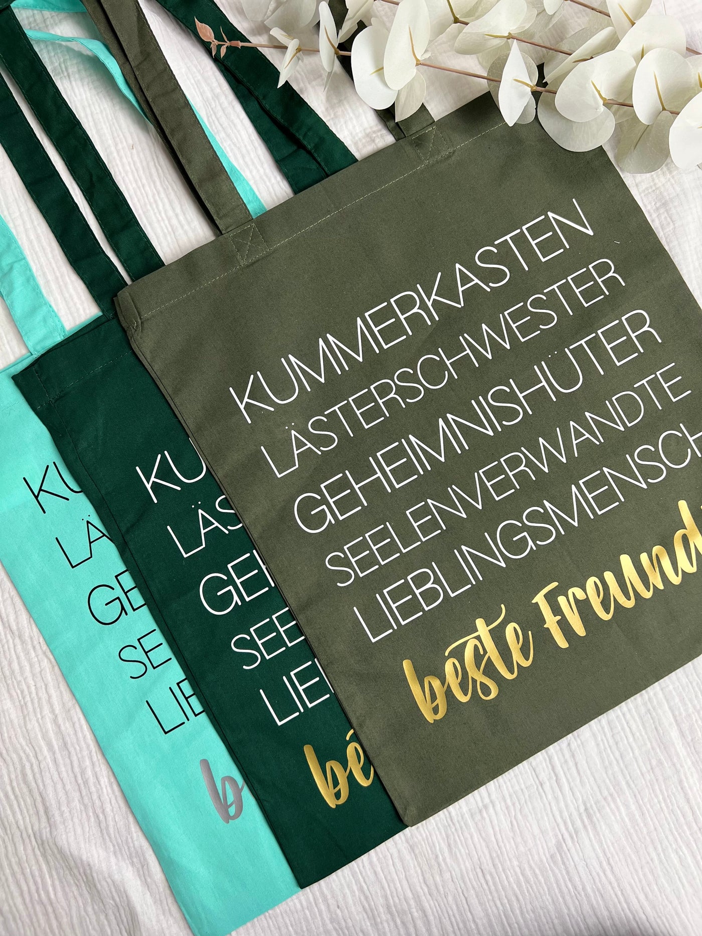 Stoffbeutel Design "Beste Freundin" ⎟Stoffbeutel mit Synonymen für Dein Bestie [individualisierbar]