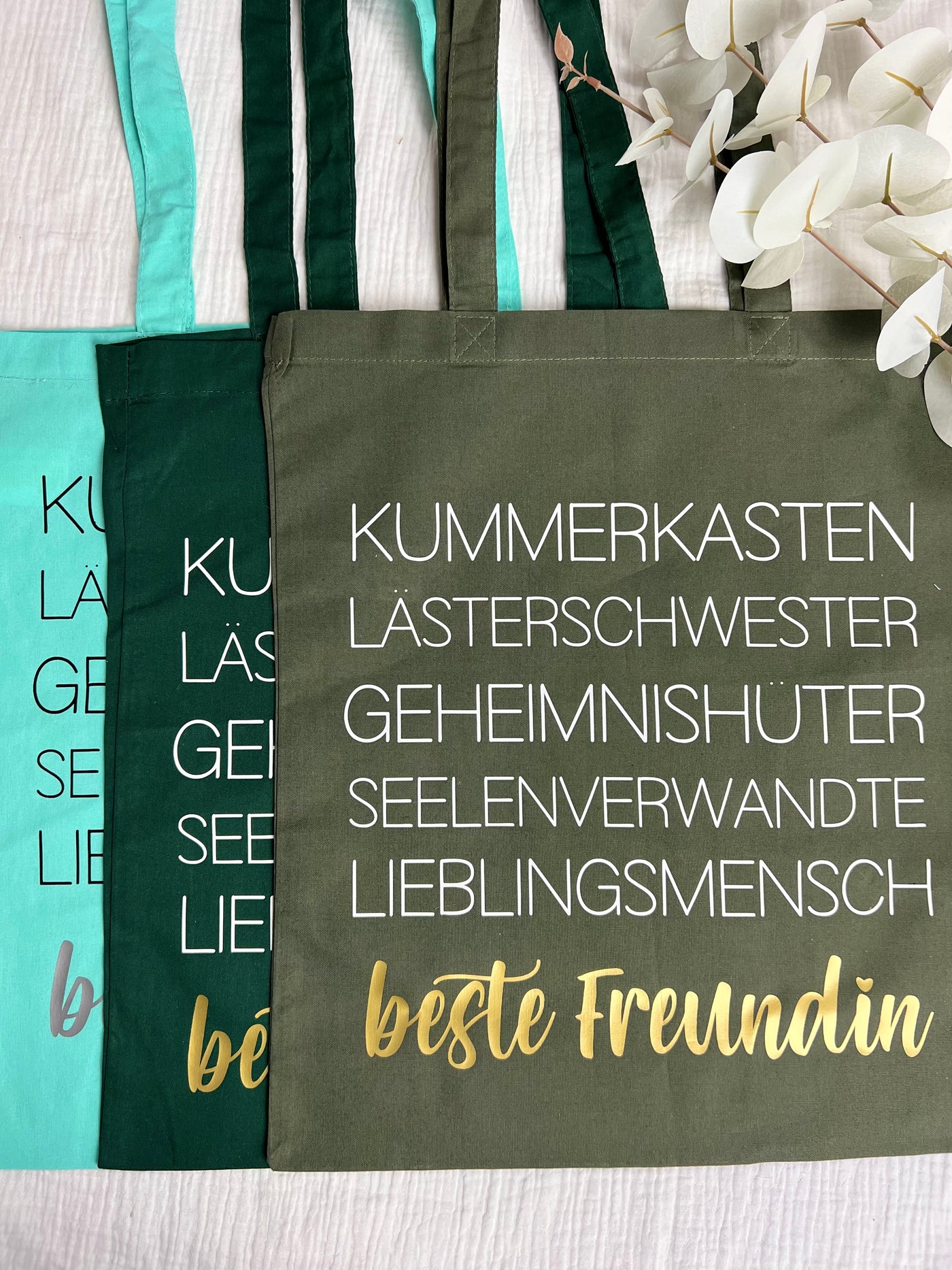 Stoffbeutel Design "Beste Freundin" ⎟Stoffbeutel mit Synonymen für Dein Bestie [individualisierbar]