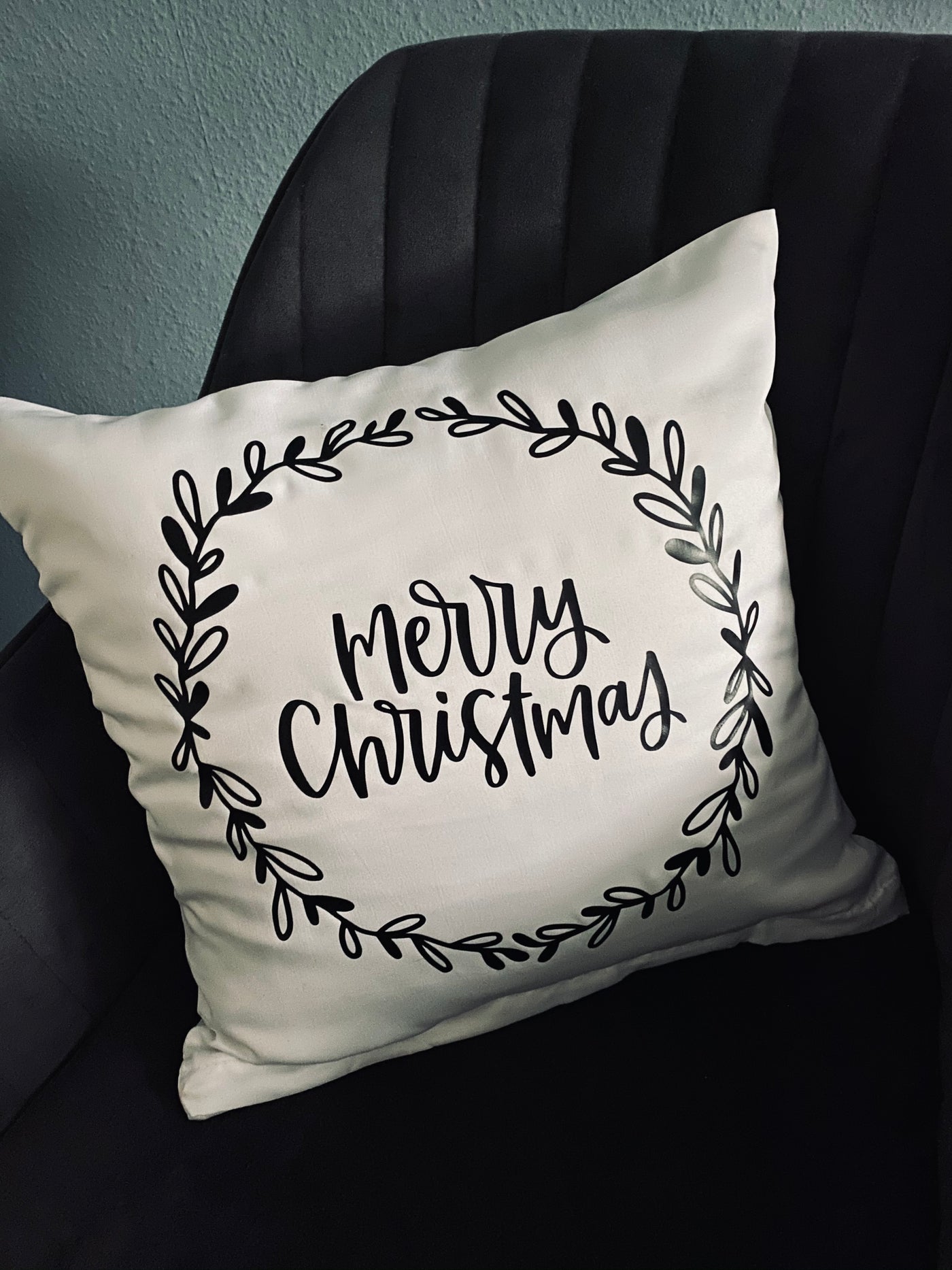 Kissenhülle Design "Merry Christmas" | Kissenbezug | Geschenk zum Einzug, Einstand, Weihnachten [individualisierbar]