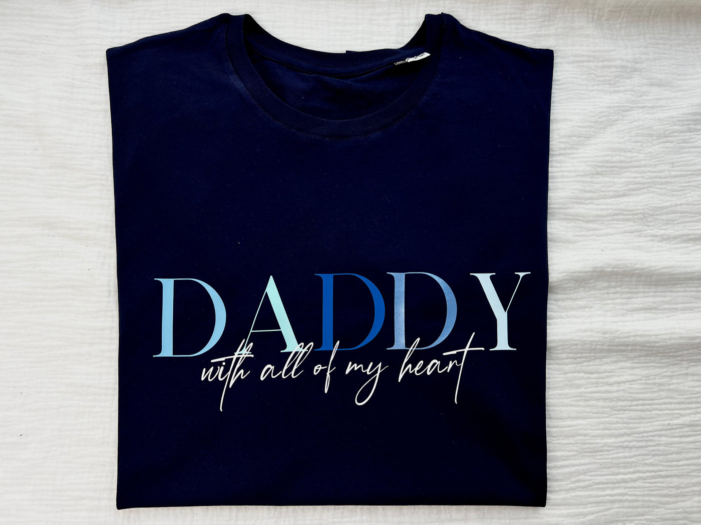 Herren Shirt Design „DADDY“ | PAPA T-Shirt mit Farbverlauf [individualisierbar]