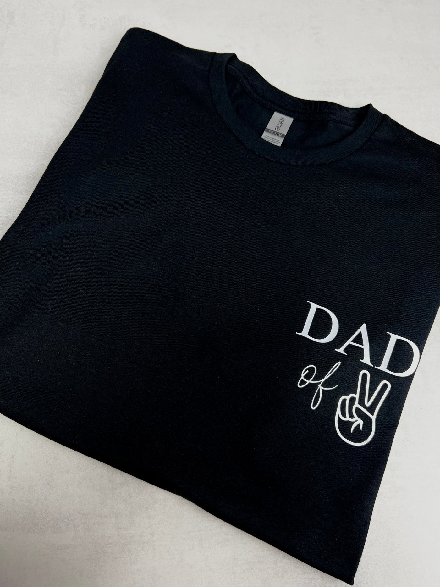 DAD Shirt Design "Dad of two" | Herren Shirt für Zweifachpapas [individualisierbar]