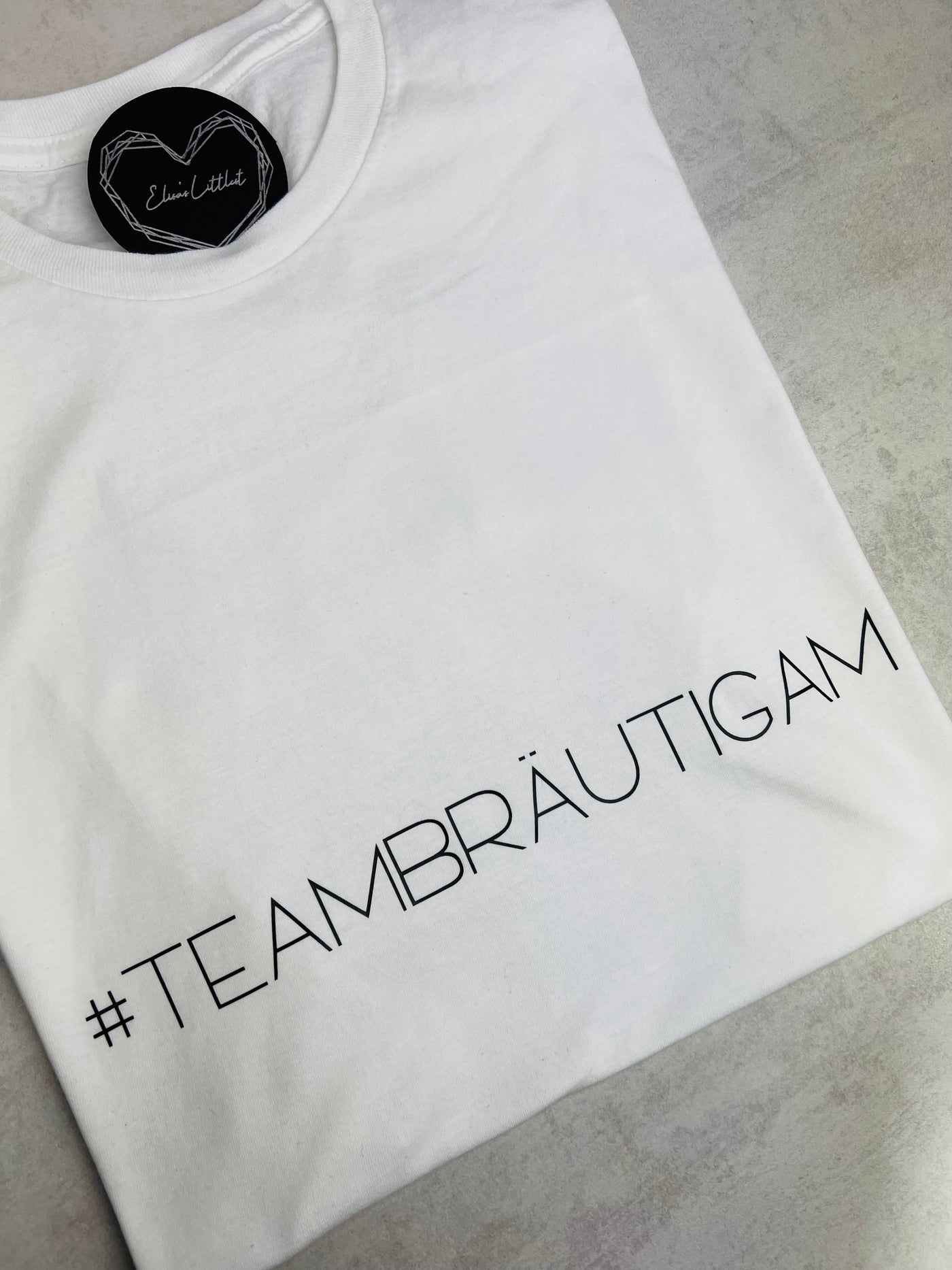 Junggesellenabschied T-Shirt Design "Hashtag" | JGA Shirt für das Team Bräutigam [individualisierbar / personalisierbar]