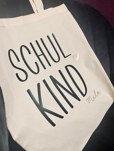 Stoffbeutel Design "Schulkind" ⎟Stoffbeutel zur Einschulung [personalisierbar⎟individualisierbar]