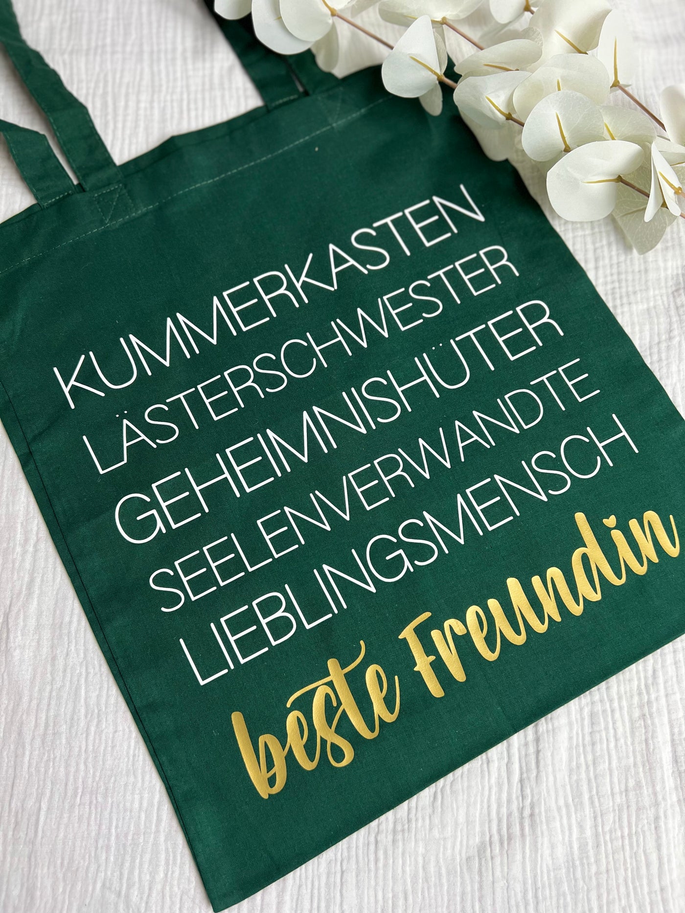 Stoffbeutel Design "Beste Freundin" ⎟Stoffbeutel mit Synonymen für Dein Bestie [individualisierbar]