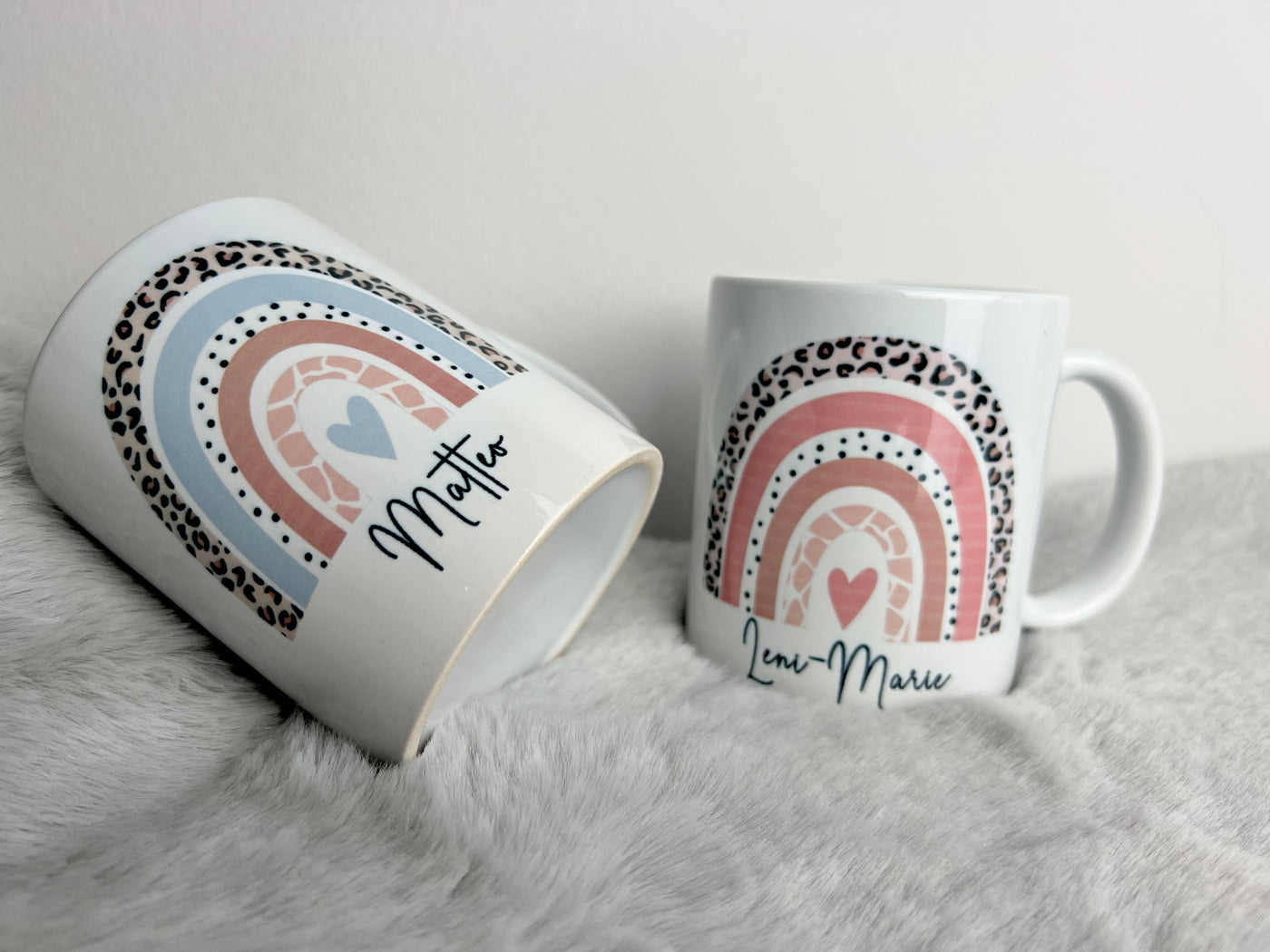 Keramiktasse Design "Regenbogen" | Henkeltasse mit Print | spülmaschinen- und mikrowellenfest [personalisierbar]