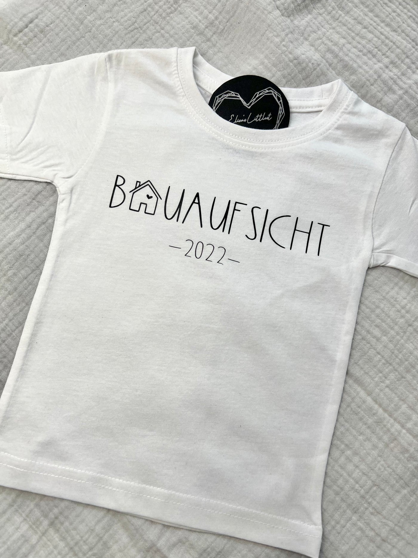 Baby T-Shirt Design "Bauaufsicht" | Kinder Shirt für kleine Bauherr/innen [individualisierbar]