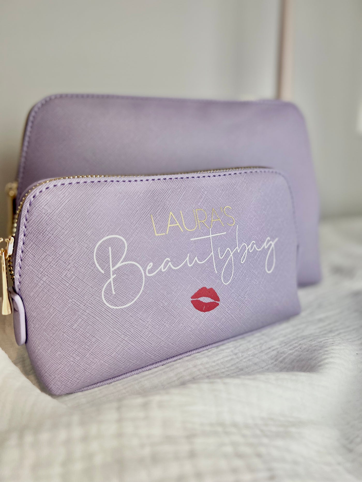 Kosmetiktasche in Leder-Optik Design "Your Beautybag" | Beauty Bag in verschiedenen Größen | [individualisierbar / personalisierbar]