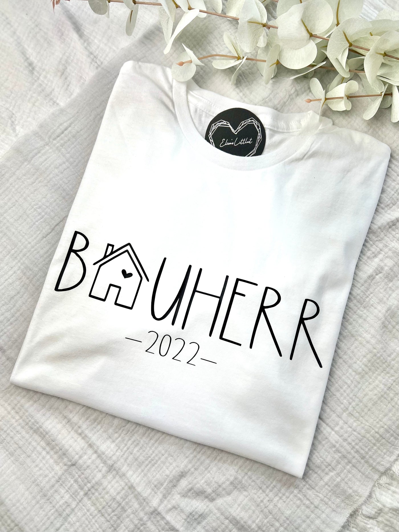 Herren T-Shirt Design "Bauherr" | Herren Kurzarmshirt für Bauherren & frischgebackene Hausbesitzer [individualisierbar]